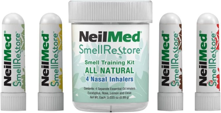 NeilMed Smell Restore - All Natural Smell Training Kit with 4 Separate Essential Oil Inhalers. Eucalyptus, Rose, Lemon and Clove - Image 3