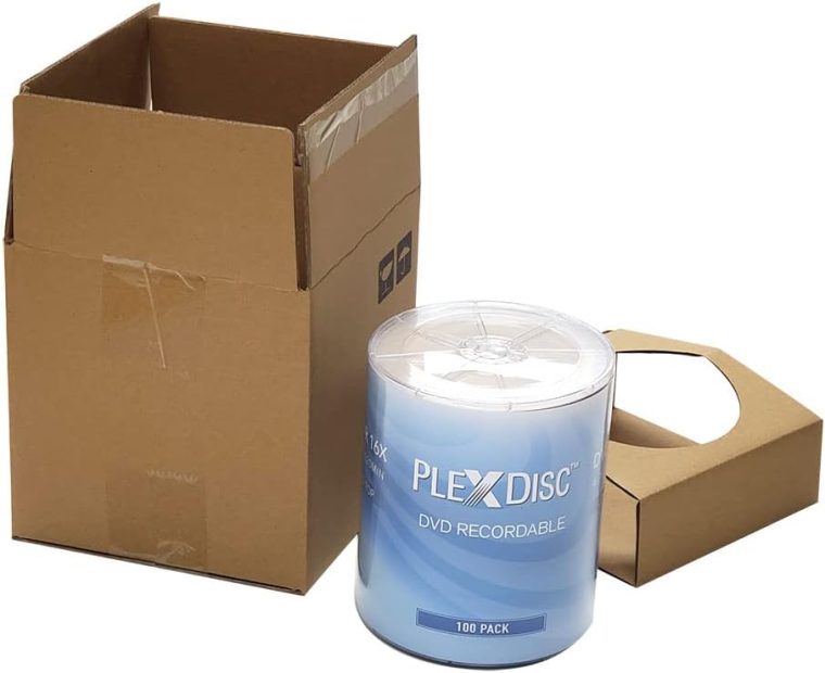 PlexDisc DVD-R 4.7GB 16x Branded Logo Recordable Media Disc - 100 Disc (No Container) FFP, Writable Blank DVDs for Movies, Music, Data Files - Blank DVD Discs 100 Pack - Image 3