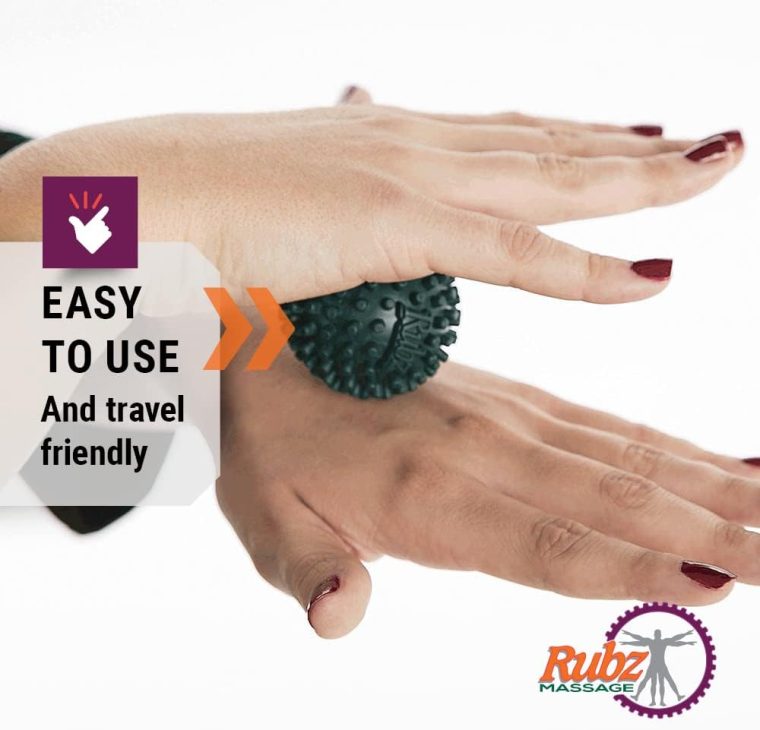 Due North Foot Rubz Hand & Back Massage Ball - Relieve Pain from Plantar Fasciitis, Tight Muscles & Sore Feet - Massage Tool - Image 3