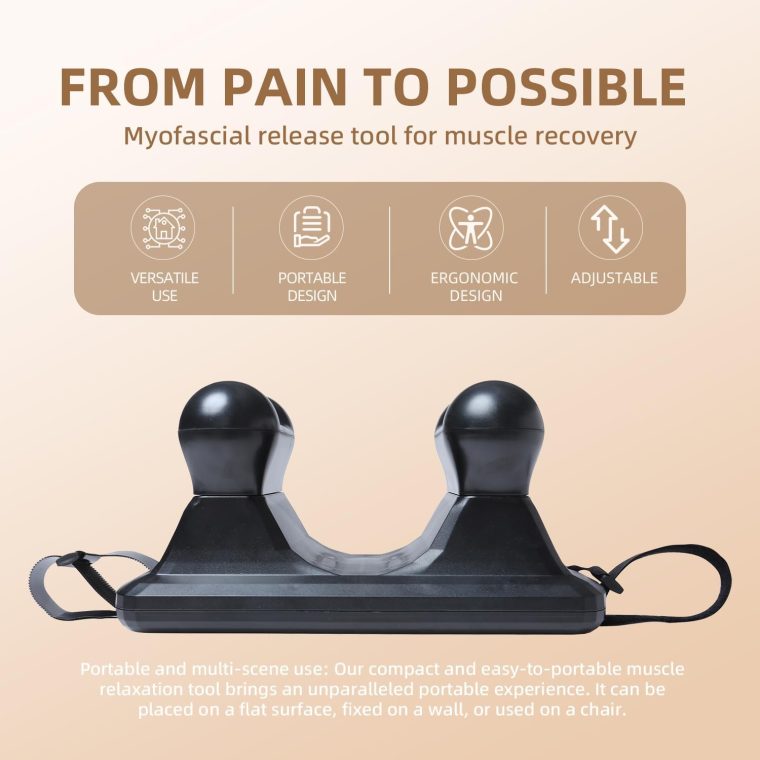 Psoas Release Tool - Massage Tool - Psoas Muscle Release Tool for Hip Hook, Flexor, Back, Glute, Iliacus, and Neck Pain Trigger Point and Myofascial Release Tool - Night Black [Patent Pending] - Image 2