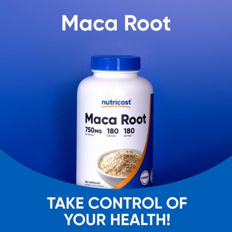Nutricost Maca Root Capsules (Lepidium meyenii) 750mg, 180 Capsules, 180 Servings - Image 5
