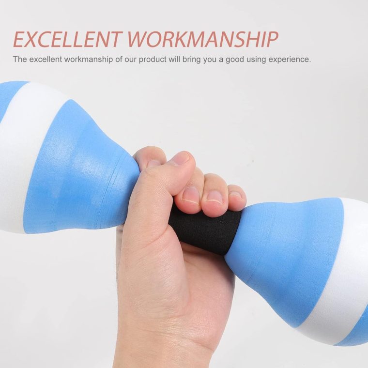 1pair Aquatic Exercise Dumbbells Eva Water Dumbbells for Pool Aerobics Compact Design for Upper Body Strength Training for Low-Impact Workouts - Image 7