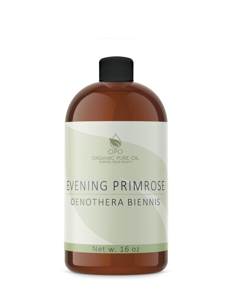 Evening Primrose Oil - 16 oz - Pure, Natural, Non-GMO, Cold Pressed, High GLA, Vegan Carrier Oil for Face, Hair, Skin, Body, Scalp, Arms, Legs - by Organic Pure Oil