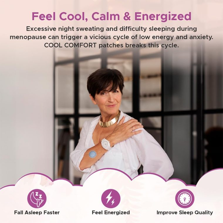 Cooling Comfort Sleep Patches for Women - Menopause Relief for Better Sleeping Aid - Sleep Supplement for Relaxation & Extra Strength - Support Hot Flashes, Quality Sleep & Reduce Fatigue - 30 Patches - Image 2