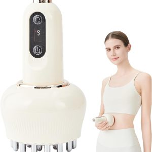Lymphatic Drainage Massager & Anti Cellulite Massage Tool, Helps Reduce Stretch Marks & Cellulite, for Legs, Arms & Belly, Body Sculpting Machine with Microcurrent, Light, Heat & Vibration