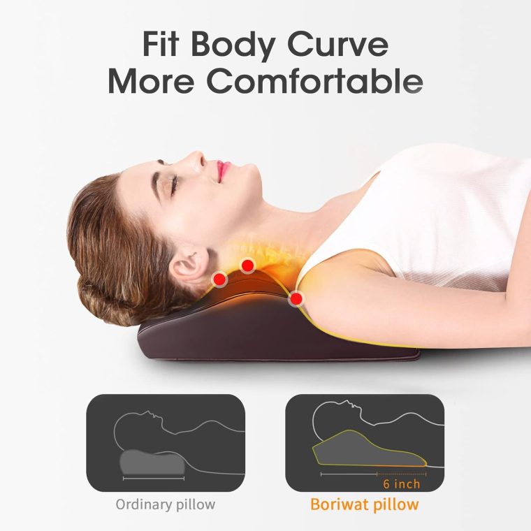 Back Massager Neck Massager with Heat, Shiatsu Massage Pillow for Pain Relief, Massagers for Neck and Back, Shoulder, Leg, Christmas Gifts for Men Women Mom Dad, Stress Relax at Home Office and Car - Image 2