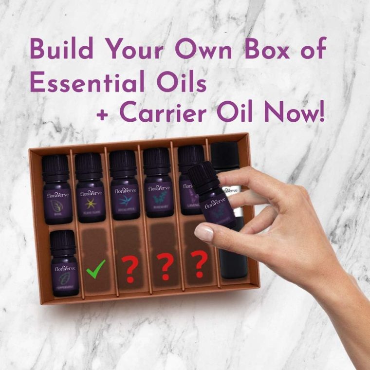 floraVerve Customized Essential Oils Set, Build Your Own Starter Kit, Pick Only Those You Like! (10 x 5ml Natural Aromatherapy Essential Oils + 1x30ml Carrier Oil) - Image 2