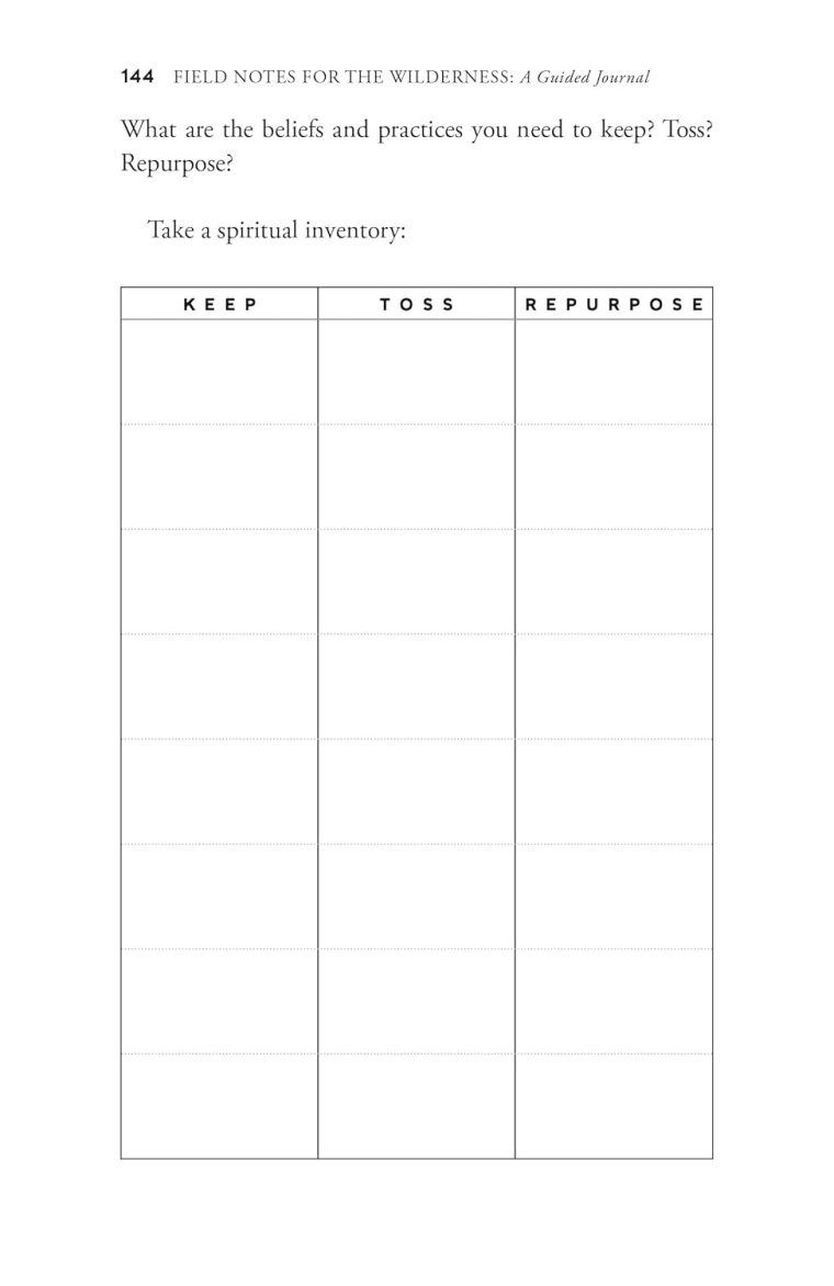 Field Notes for the Wilderness: A Guided Journal: Practices for an Evolving Faith - Image 7