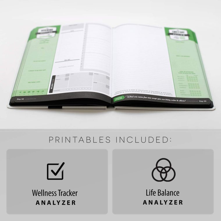 LUCKY Daily Wellness Journal: Supercharge Your Day With Mindfulness and Positivity - A Guided Journal/Planner, 2020, 7.25 X 9.5 inches - Image 3