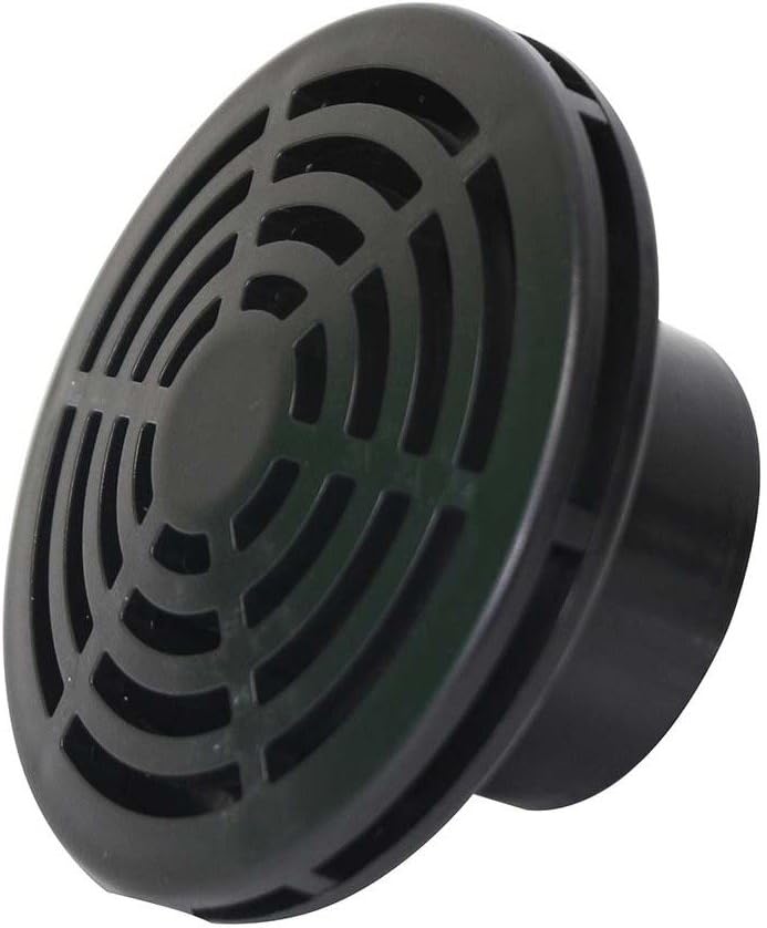 Lifegard Aquatics Low Profile Strainer for Fish Aquariums – High-Impact Resistant Black PVC – Space Saver Strainer to Extend Past The Bulkhead – Reduces Risk of Pump Damage – 1 Inch