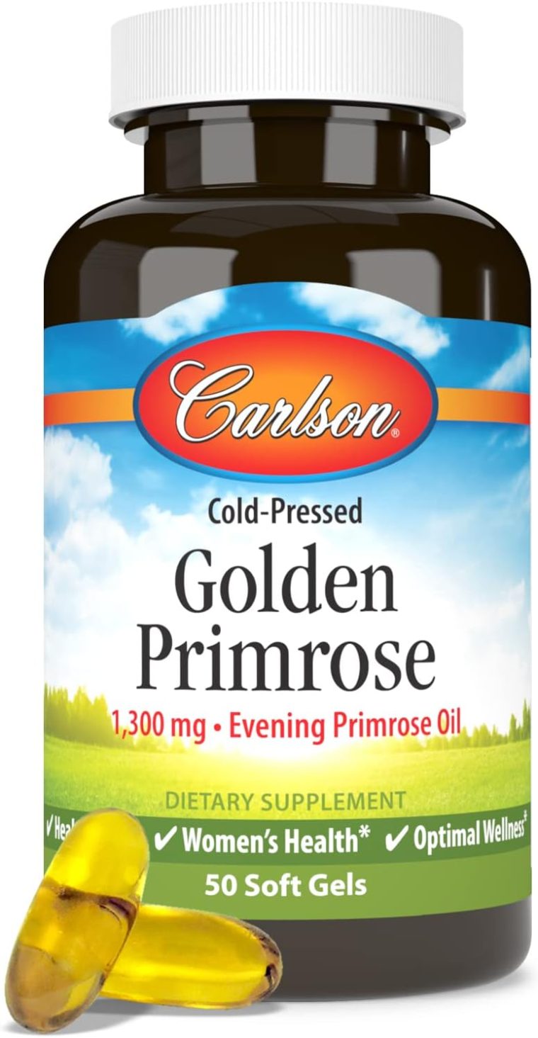 Carlson - Golden Primrose, 1300 mg Evening Primrose Oil, Cold-Pressed, Healthy Skin, Women's Health & Optimal Wellness, 50 Softgels - Image 5