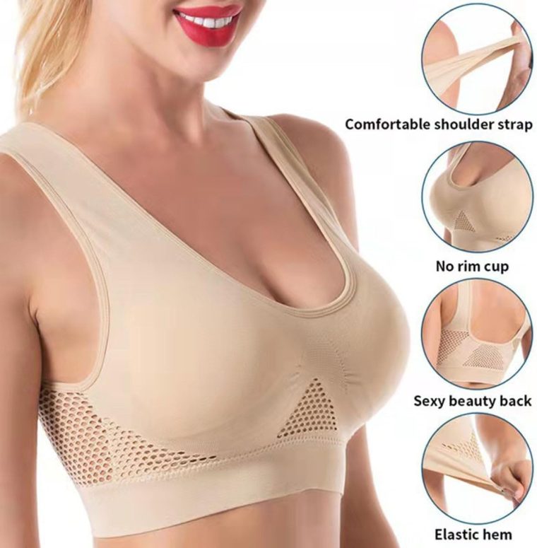 Women's Comfort Workout Sports Bra Low-Impact Activity Non-Ring Wrap Underwear - Image 2