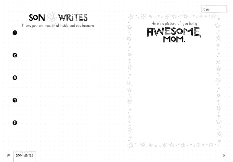 Between Mom and Me: A Guided Journal for Mother and Son (Journals for Boys, motherhood books) - Image 5
