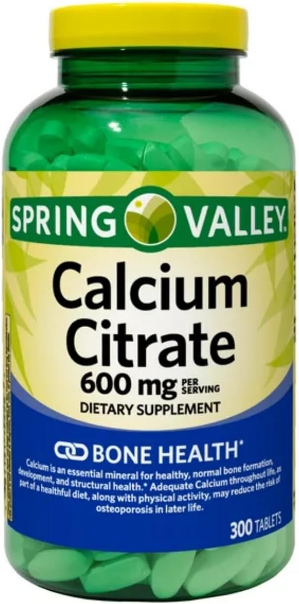Spring Valley Calcium Citrate 600 mg, 300 Tablets - Bone & Joint Health + STS Sticker. - Image 2