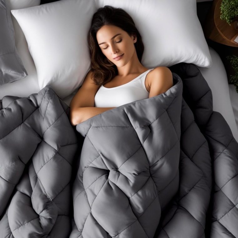 Sacred Thread Cooling Weighted Blankets for Adults and Kids, Heavy Blanket for Insomnia and Chronic Pain, Breathable and Soft Weighted Comforter (60in x 80in)