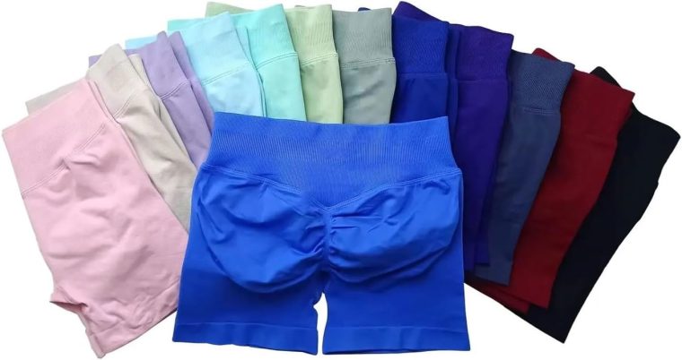 Women Low Rise Impact Shorts Sports Workout Gym Running Seamless Leggings Scrunch Booty Hip Lifting Yoga Biker Shorts - Image 2