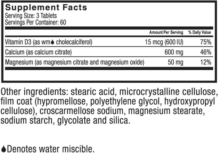 Celebrate Vitamins Calcium Plus – 600mg Calcium Citrate, 600 IU Vitamin D3 & 50mg Magnesium for Post Bariatric Surgery - Gluten-Free & Sugar-Free - 180 Non-Chewable Tablets - Image 7