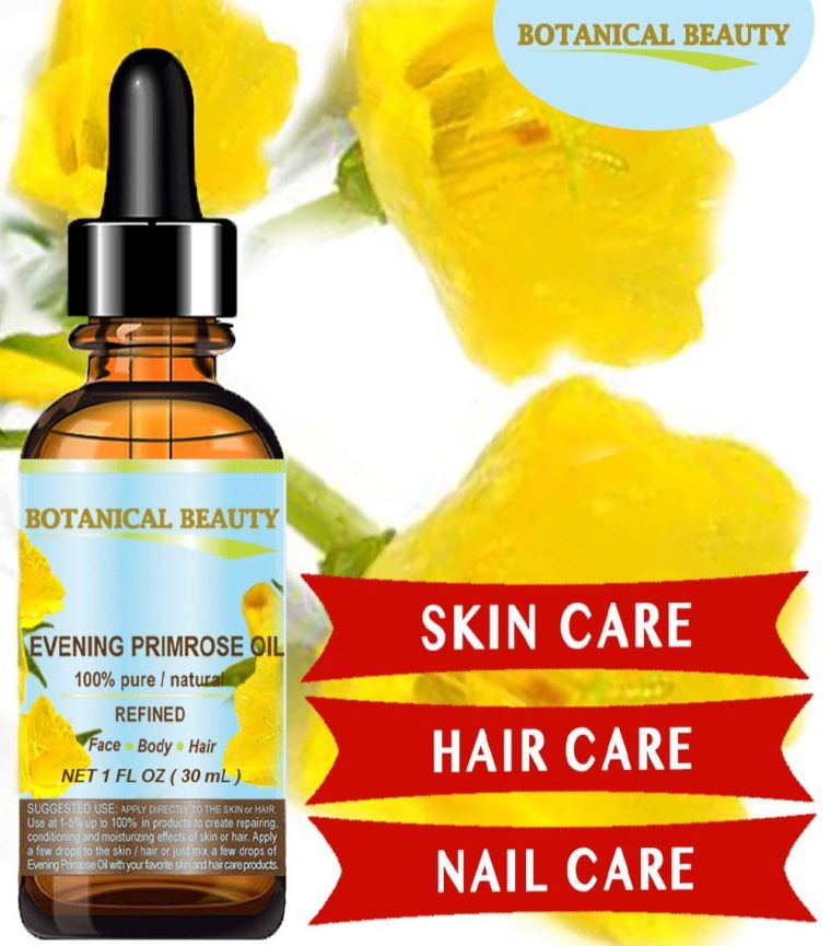 Botanical Beauty EVENING PRIMROSE OIL 100% Pure Natural Undiluted Unrefined Virgin Cold Pressed Carrier Oil. 1 Fl.oz.- 30 ml for face, skin, hair, nails. Rich in essential fatty acids GLA - Image 2