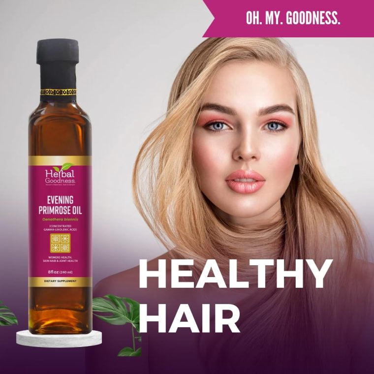 Herbal Goodness Evening Primrose Oil 8oz – Cold-Pressed, High GLA for Hormone Balance, Skin, Hair, Joint, & Heart Health Support – Pure, Non-GMO, Premium Supplement Oil | Herbal Goodness - Image 4