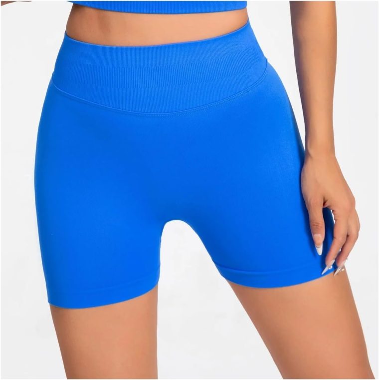 Women Low Rise Impact Shorts Sports Workout Gym Running Seamless Leggings Scrunch Booty Hip Lifting Yoga Biker Shorts - Image 5