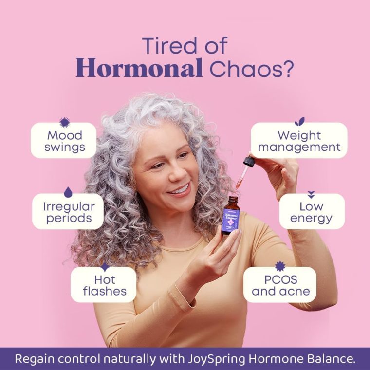 JoySpring Hormone Balance for Women | Natural Menopause Supplements with Black Cohosh | Supports Hot Flash Relief & PMS Relief for Menstrual Herbal Support - Image 2