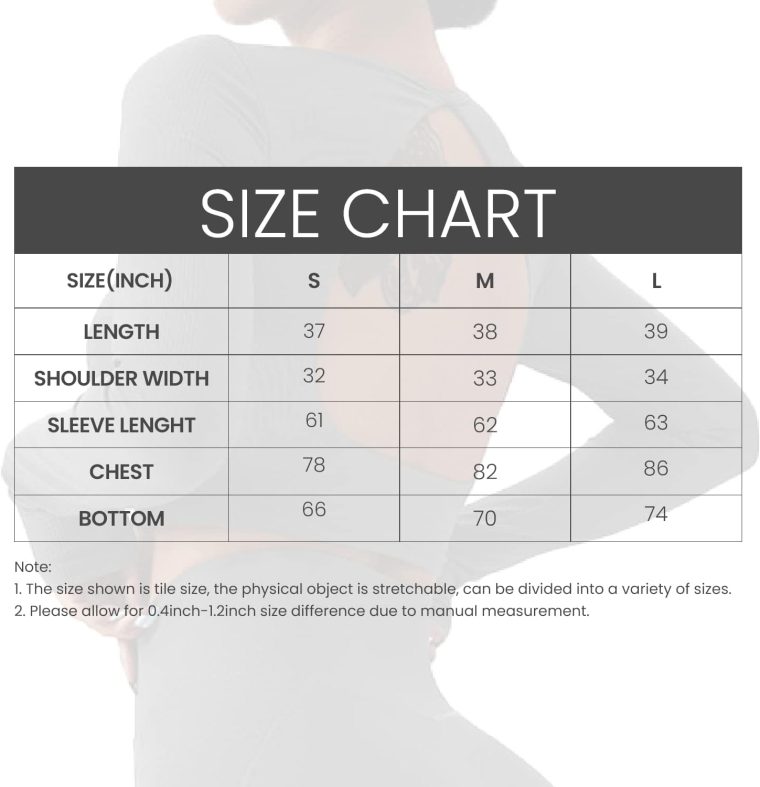 Chanllengym Women Backless Workout Crop T Shirt Top, Ribbed Long Sleeve Padded Sports Low Medium Impact Yoga Shirt - Image 6