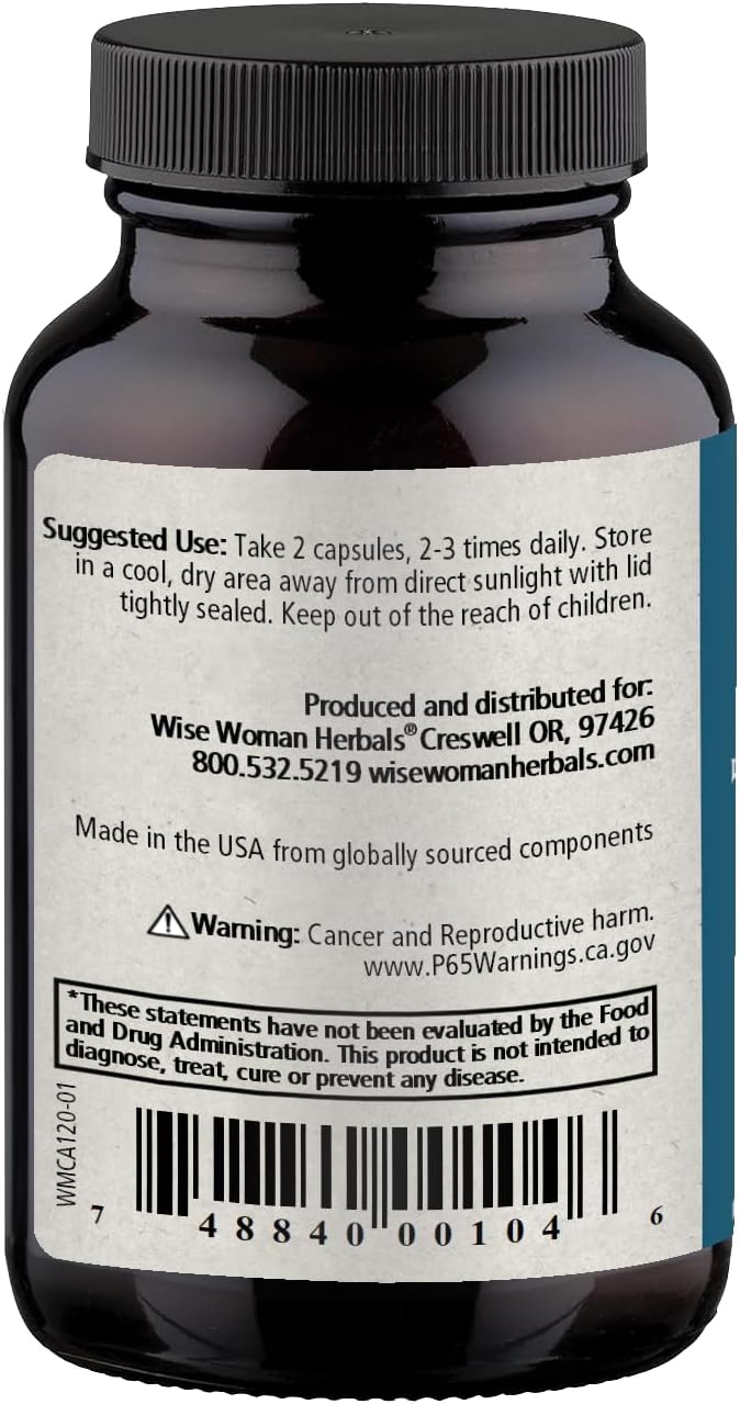 Wise Woman Herbals Women's Menocaps Non-GMO Herbal Blend for Menopause Support, Hot Flashes, Night Sweats, Mood Support, Emotional Balance, Hormonal Support 120 Veg Caps - Image 3