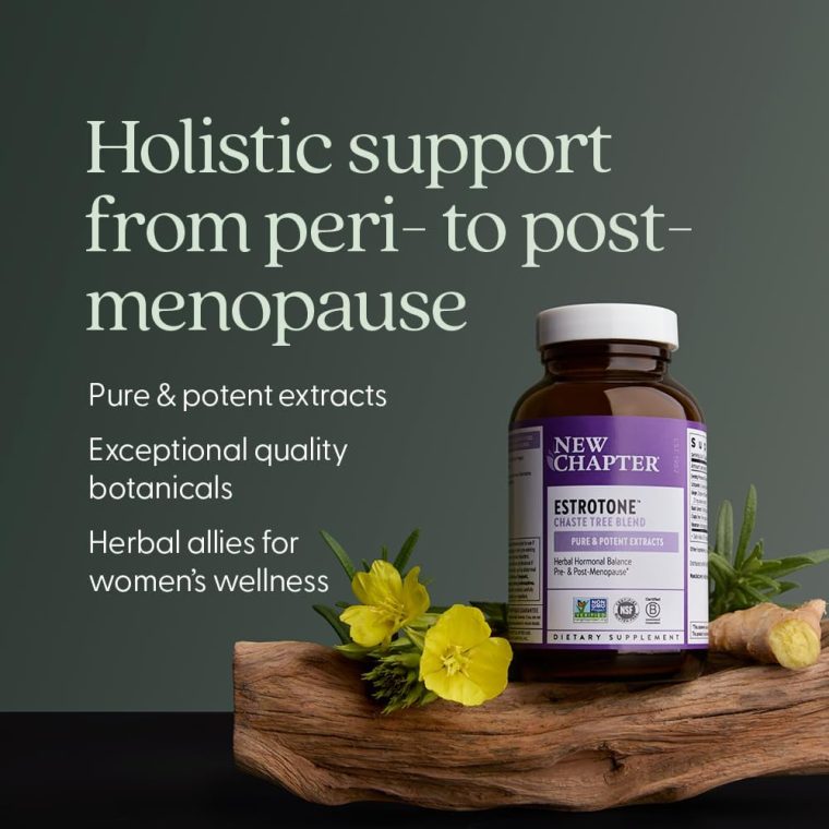 New Chapter Menopause Supplement - Estrotone Herbal Hormone-Balance Blend with Black Cohosh to Reduce Hot Flashes & Night Sweats - 30 ct Vegetarian Capsule - Image 4
