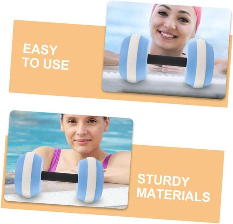 HANABASS Water Weight Lightweight Dumbbell Eva Floating Dumbbells for Aquatic Exercise Pool Resistance Training Low-impact Workout Gear for Swimming Yoga and Fitness - Image 4