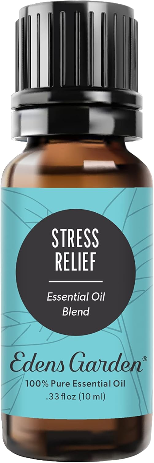 Edens Garden Stress Relief Essential Oil Blend- 100% Pure Premium Grade, Undiluted, Natural, Therapeutic, Aromatherapy, The Best for Diffusing, Skin, Candle, Humidifiers 10 ml (.33 fl oz)