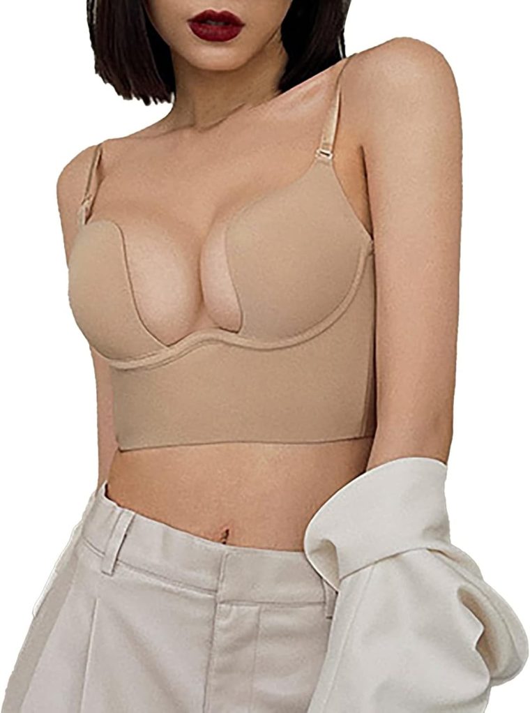 Women's Sports Bra, Motion Control Zip High-Impact Active Bras, Wirefree Bra for Women for Yoga Gym Workout Fitness