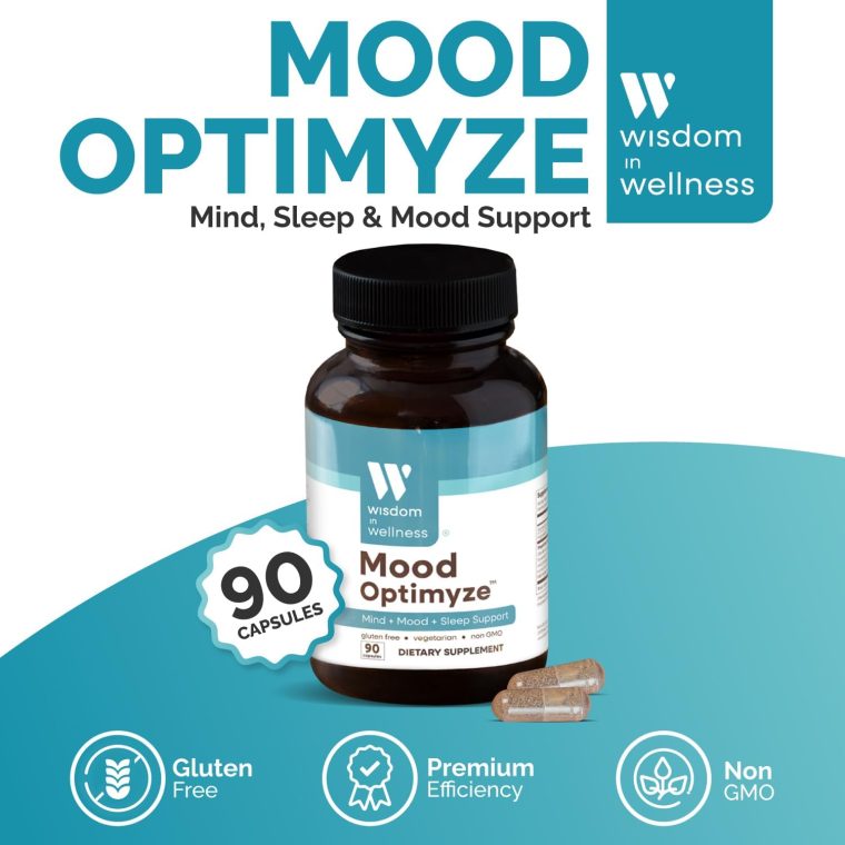 Mood Optimyze - 90 Mood Support Supplement Capsules - Soothing Support Supplement - Mind, Sleep & Mood Support Pills - Gluten Free & Non GMO Wellness and Relaxation Supplement - Image 3
