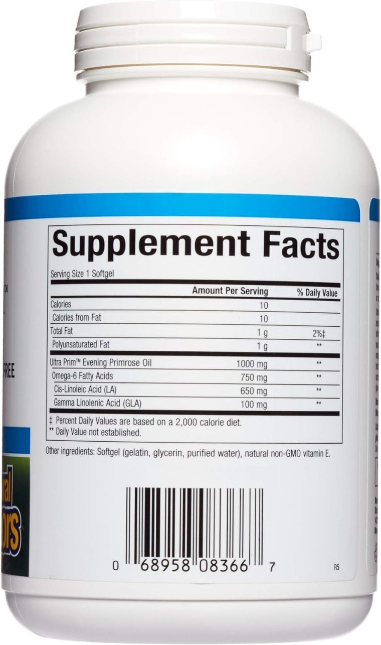 Omega Factors by Natural Factors, Ultra Prim Evening Primrose Oil, Promotes Women's and Immune Health with Omega-6 GLA, 240 softgels (240 servings) - Image 2