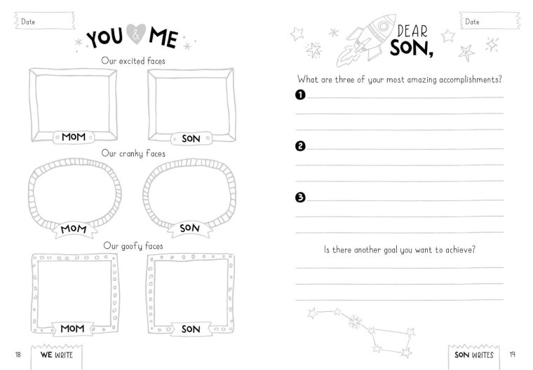 Between Mom and Me: A Guided Journal for Mother and Son (Journals for Boys, motherhood books) - Image 7