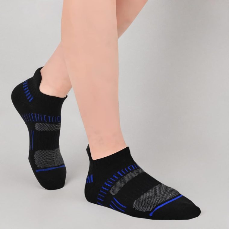 COOPLUS Mens Ankle Socks Athletic Cushioned Breathable Low Cut Tab With Arch Support - 6 Pairs - Image 6