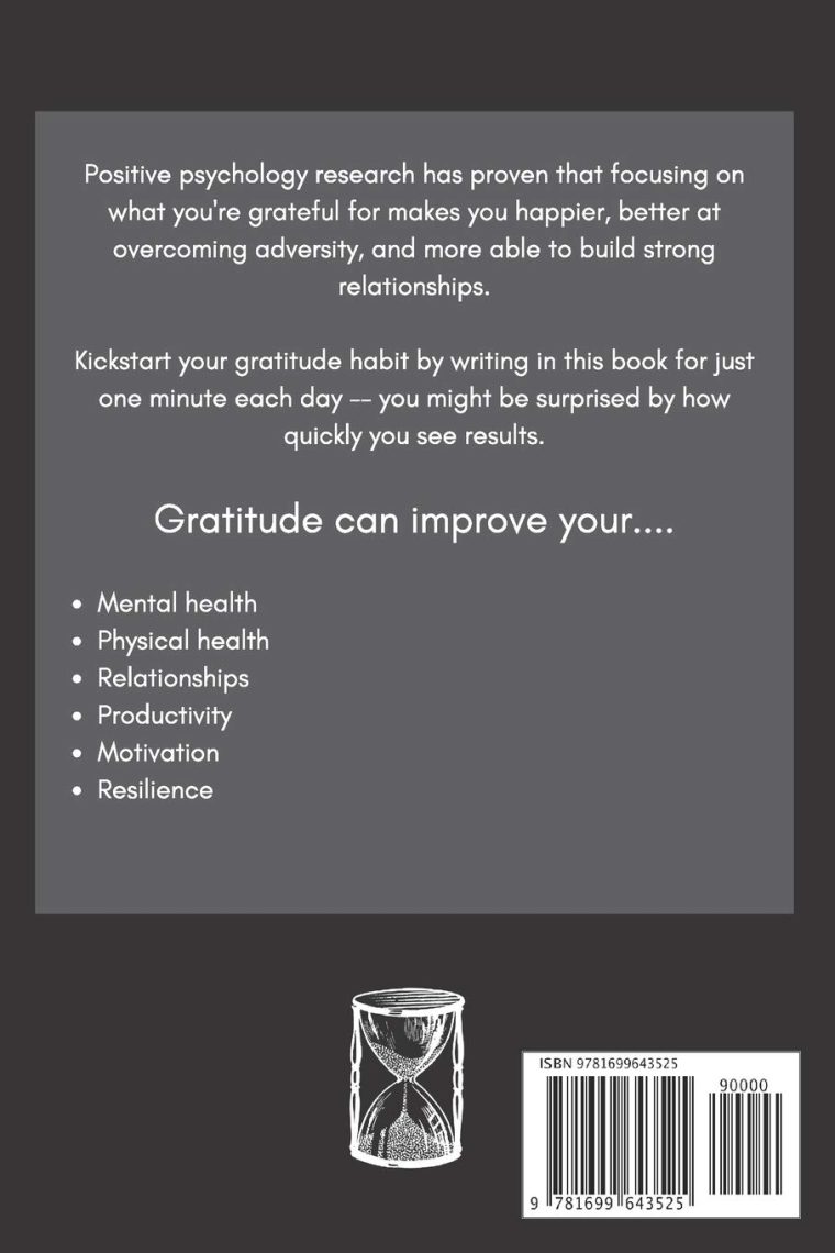 One Minute a Day Gratitude Journal for Men: Simple Daily Gratitude Notebook | Helps With Motivation, Productivity, Mental Health, Mindfulness and Positivity (Mindfulness for Men) - Image 2