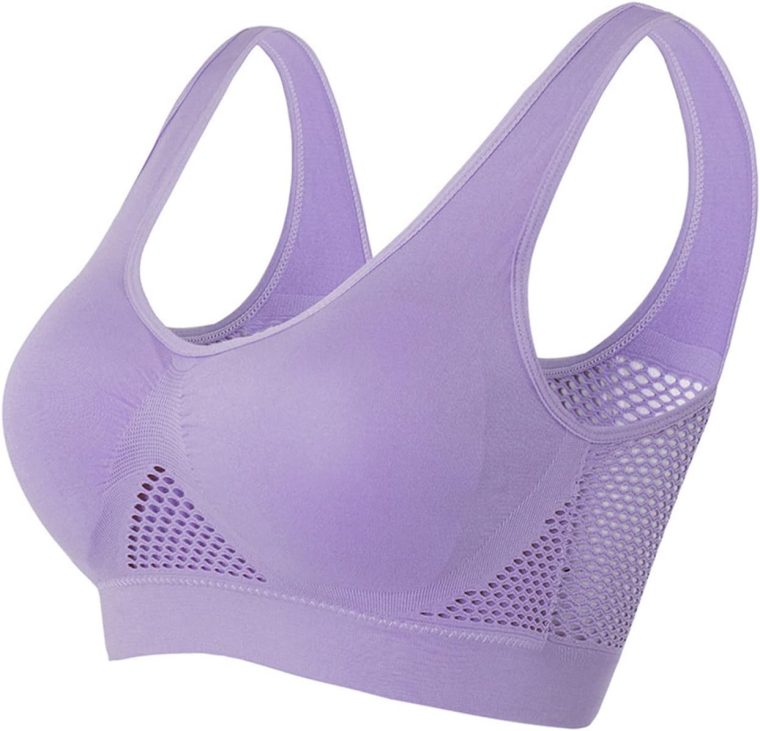 Sports Bras for Women,High Support Moisture Wicking Workout Bras Comfy Wireless Athletic Bralettes with Embedded Pad - Image 2