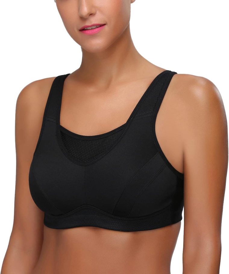 Wingslove High Impact Sports Bras for Women Plus Size Non Padded Wirefree Workout Bra Bounce Control - Image 5