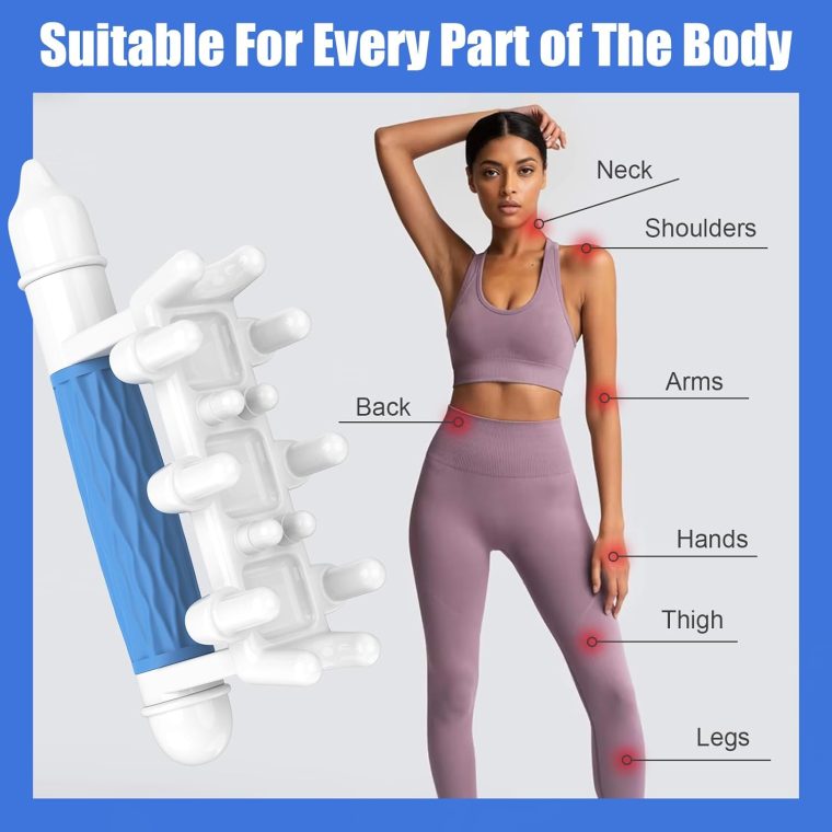 Fascia Massage Tool, Handheld Massager Fascia Blaster for Cellulite Reduction, Pressure Point Release Tool for Deep Tissue Massage, Muscle Knots, Tension Relief Back & Neck Massager - Image 5