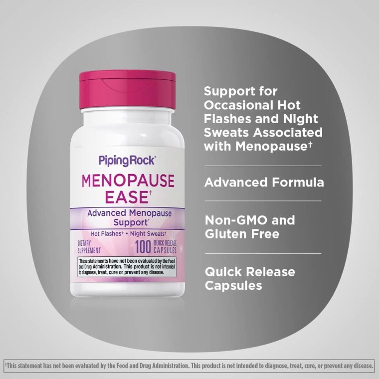 Piping Rock Menopause Support Supplement for Women | 100 Capsules | Advanced Complex Formula | with Black Cohosh, Red Clover, Chasteberry, Donq Quai | Non-GMO, Gluten Free - Image 4