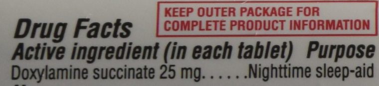 KIRKLAND SIGNATURE Sleep Aid Doxylamine Succinate 25 Mg X Tabs (53201812) No Flavor 96 Count, Packaging May Vary - Image 3