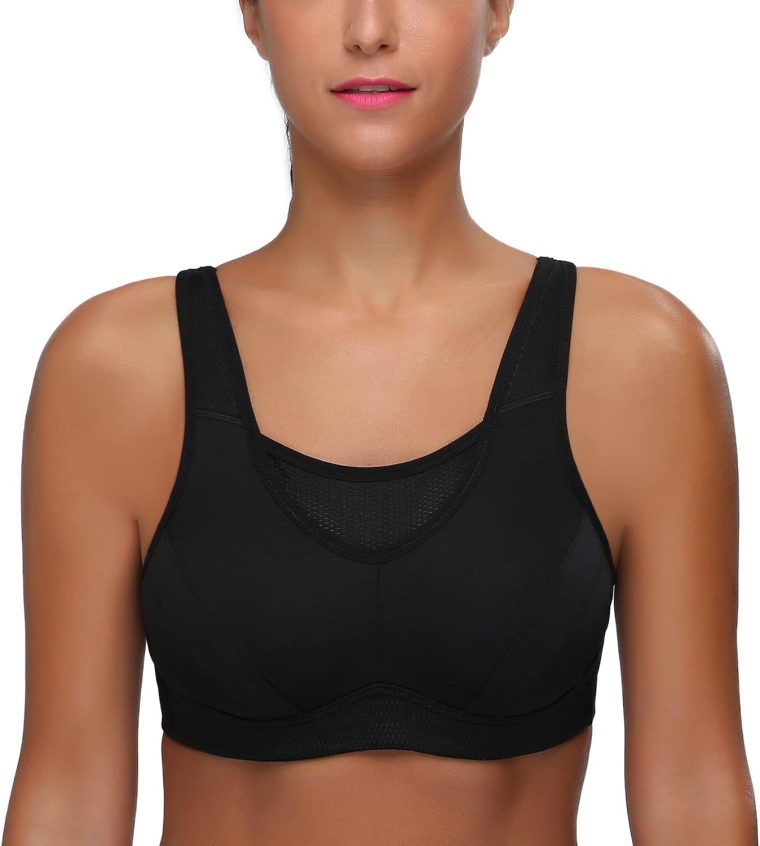 Wingslove High Impact Sports Bras for Women Plus Size Non Padded Wirefree Workout Bra Bounce Control - Image 4