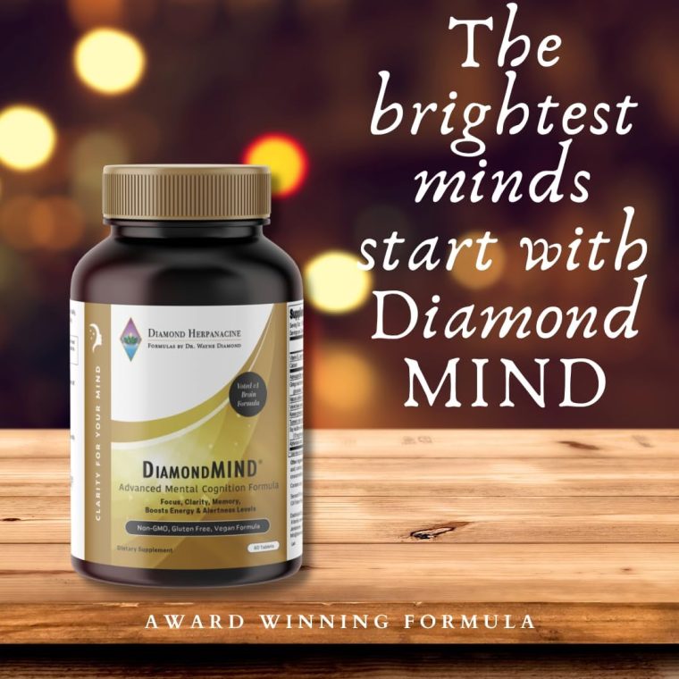 DiamondMIND Brain Support Supplement - Natural Formula to Support Mental Energy & Cognitive Function - Focus, Clarity, and Memory Support Supplement - Vegan, Gluten-Free, Dairy-Free - (60 Count) - Image 5