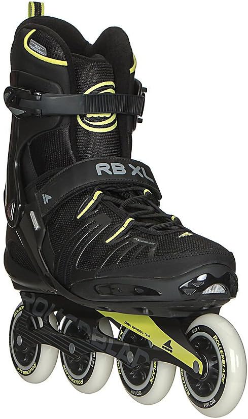 Rollerblade RB XL Men's Adult Fitness Inline Skate, Black and Lime, High Performance Inline Skates - Image 8