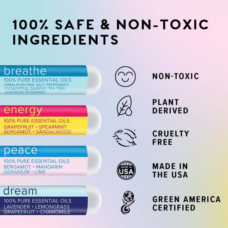 MOXE Daily Aromatherapy Nasal Inhalers Set, All Day Aromatherapy, Therapeutic Grade Essential Oils, Easy & Safe, Leakproof, Portable, Clear Congestion, Improve Energy, Naturally Calming & Relaxing - Image 5