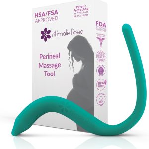 Perineal Massage Tool with 10 Vibration Modes: Designed for Labor and Delivery Essentials - Used During Pregnancy, Labor Prep, Third Trimester, and Postpartum - A Maternity Must Have by Intimate Rose