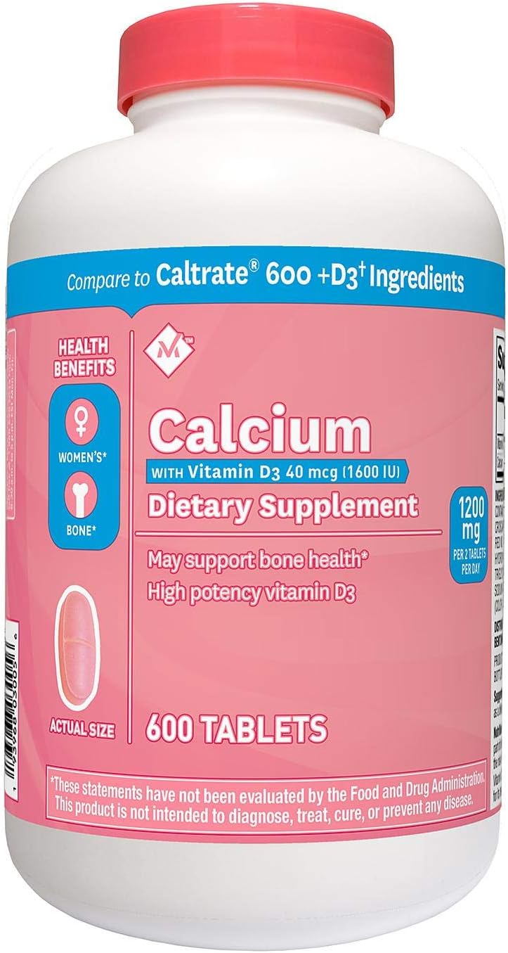 UiiWout hqwedc Member's Mark 600mg Calcium + D3 Dietary Supplement (600 Count)