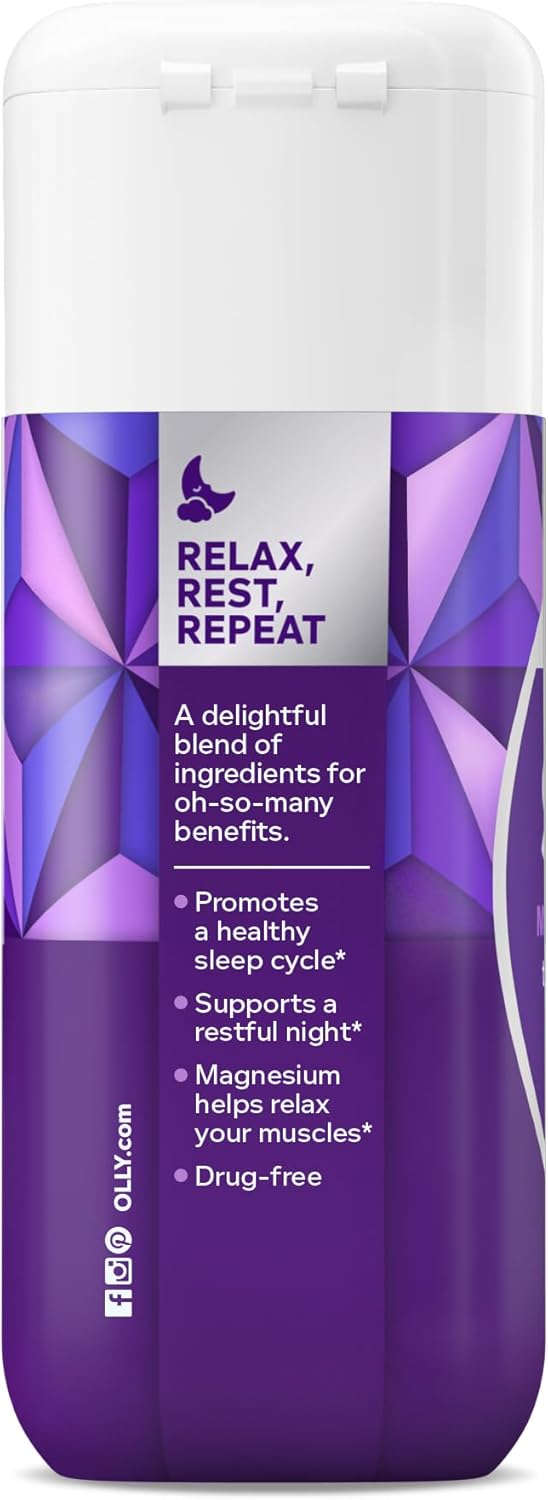 OLLY Ultra Strength Sleep Softgels, 10mg Melatonin, L-Theanine, Chamomile, Magnesium, Lemon Balm, Supports Deep Restful Sleep, Nighttime Sleep Aid, Non Habit-Forming - 60 Count - Image 7