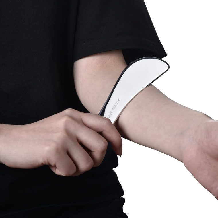 BYYDDIY Stainless Steel Gua Sha Muscle Scraper Tool,Scar Tissue Tool,Physical Therapy Tools,Muscle Scraping Tool,Guasha Massage Scraper,IASTM Tools,Skin Scraping Tool,Soft Tissue Massage Tool - Image 4