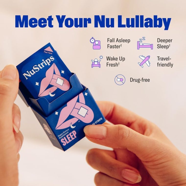 Sleep in a Strip™ | Oral Sleep Strips with 5mg Melatonin, Valerian Root, L-Theanine, and Vitamin B6 | Works Faster Than Gummies | 100% Natural | 30 Individually Wrapped Strips - Image 3